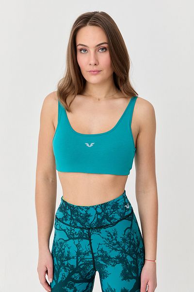 bilcee Atlantis Organic Cotton Women's Crop Top Bra - Sports and Daily Supported, 0148