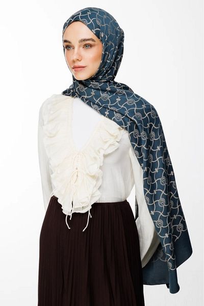 Mooncorn Σάλι διπλής όψης Marrakech Pattern