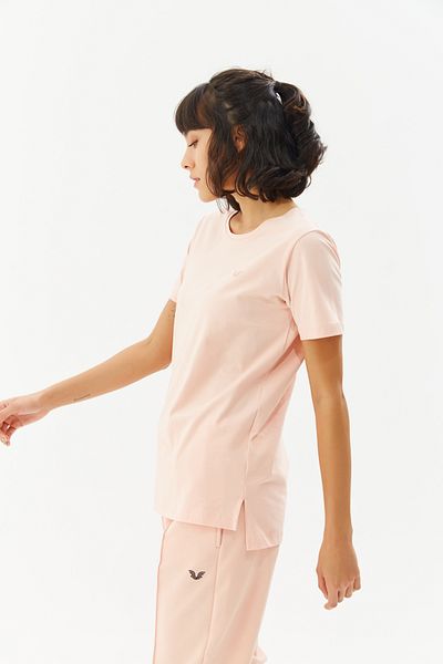 bilcee Tricou de bază cu mânecă scurtă din bumbac pentru femei 9242