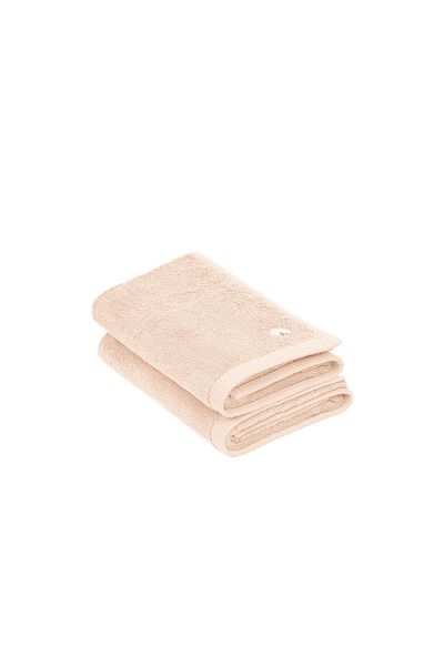 Ecocotton Σετ πετσετών χεριών από καθαρό βαμβάκι 2 τεμαχίων 100% οργανικό βαμβάκι με κεντημένη πούδρα με πεταλούδα 30x50 cm