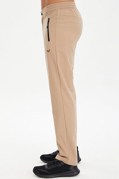 bilcee Men's Beige Lycra Woven Outdoor Trousers Sweatpants 0410