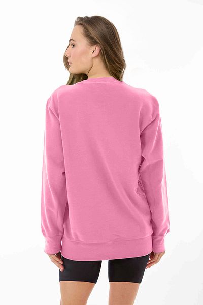 bilcee Hanorac de bază roz oversize pentru femei Peak 7015