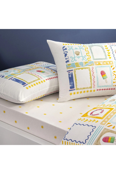 Taç Crown Young Fashion Cotton Double Personality Bedding Set Vari̇o Yellow