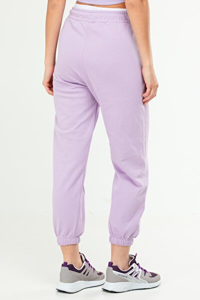 speedlife High Waist Lilac Cotton Oversize Women's Sweatpants - Sd1000