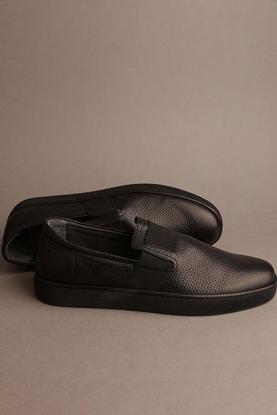 Gondol Loafer clasic pentru bărbați din piele naturală negru 45 ttx 20197