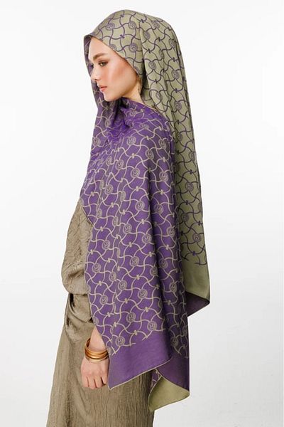 Mooncorn Σάλι διπλής όψης Marrakech Pattern