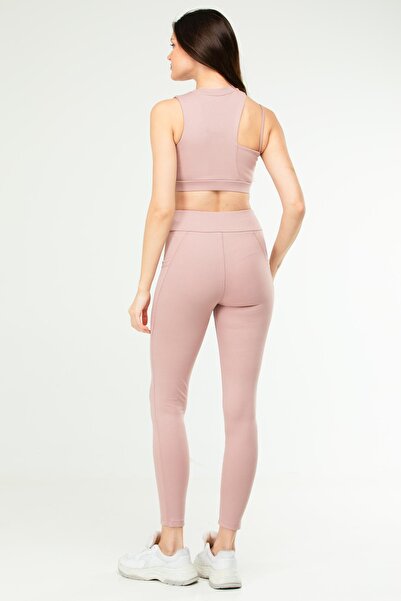 speedlife Powder Slim Fit High Waist Recovery Women Leggings Suit Sb0849