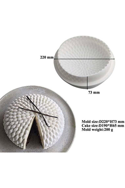 Gycook Matrita pentru tort Gycook, silicon, alb, 220 x 73 mm