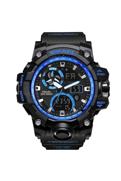 SMAEL 8011 Mavi Dijital Ve Analog Erkek Kol Saati