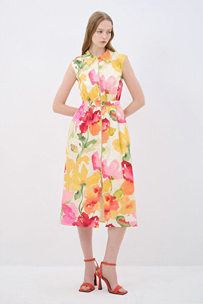 adL Zippered Patterned Dress