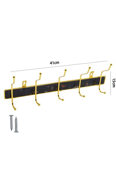 Generic Elastic wall clothes hanger with screws for hanging 5 hooks