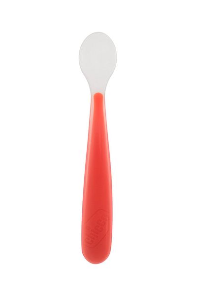 Chicco 6 Months Red Soft Silicone Spoon