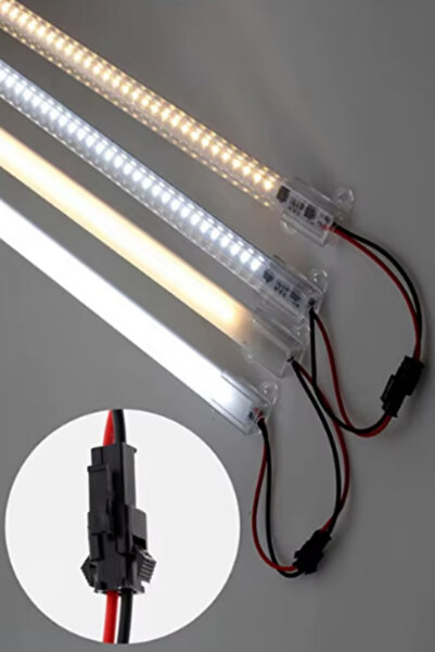Hazar Led 220 Volt 4014 Çubuk Led 1m Kasalı Dim Edilebilir Bar Led Gün Işığı-opak Cam