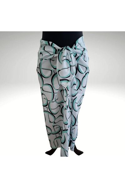 NVSisters Long Print Chiffon Pareo, Beach Dress