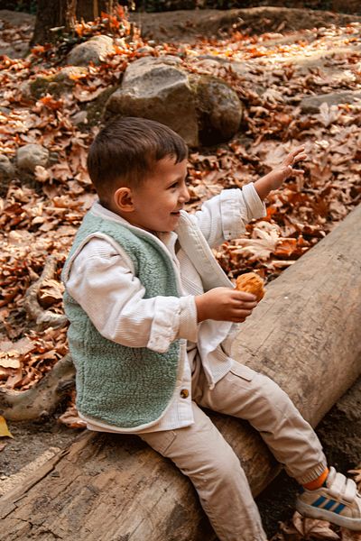 LUCKKA Heritage Puffy Lined Plush Baby Kids Vest - Wellsoft Vest - Ztpufyelek