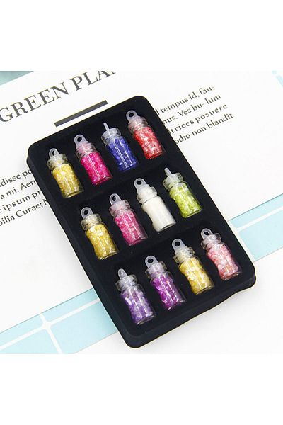 Generic Resin and nails art particle set of 12 types