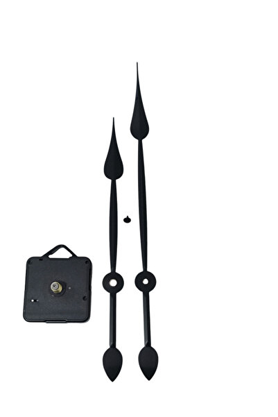 EXİZ TİCARET Sessiz Duvar Saati Mekanizması Qurtz Askılı 14 mm Şaft (60 cm -8...