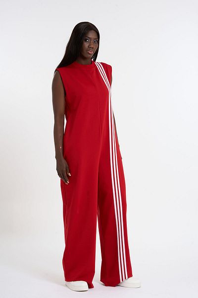 HANIQA Striped Sports Jumpsuit