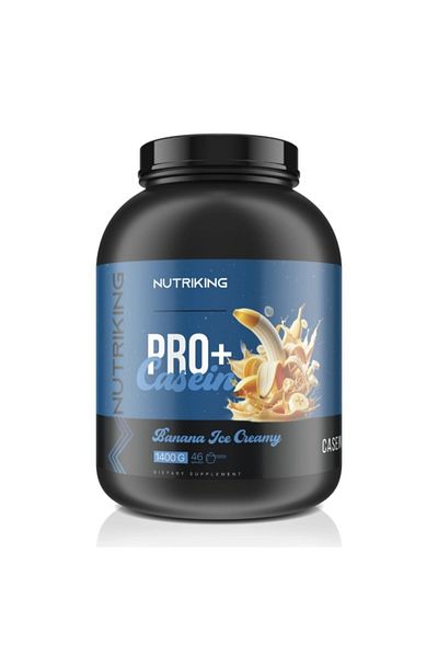 Nutriking Casein Protein Pro+ 1400 Gr 46 Servings Banana Ice Cream