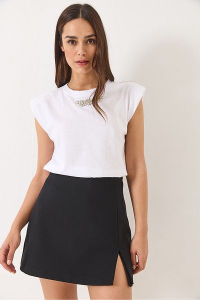 Bianco Lucci Tricou fără mâneci, căptușit cu piatră, pentru femei 3059 60283041