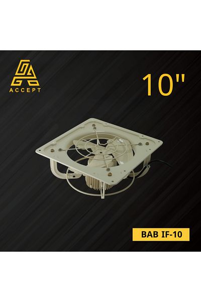 ACCEPT Original BAB 10 inch iron exhaust fan