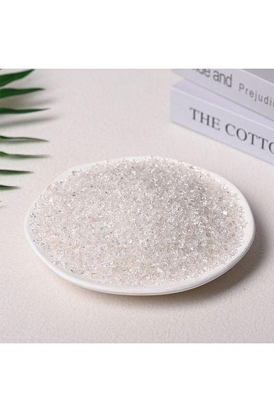 Generic Polished natural stones 3-5mm crystal 100g