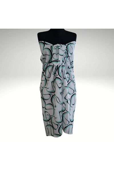 NVSisters Long Print Chiffon Pareo, Beach Dress