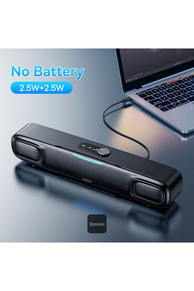 Baseus مكبر صوت AeQur DS10 Mini - أسود عنقودي