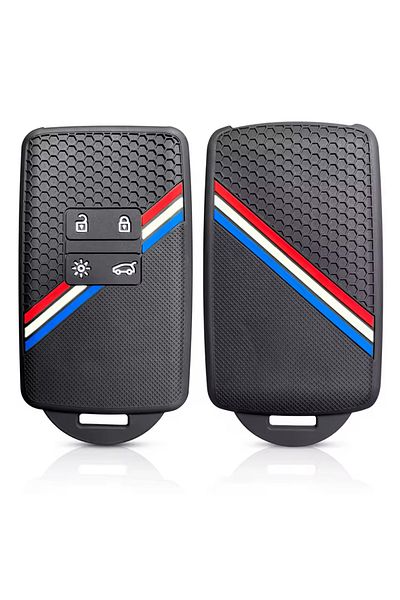 emii auto spare parts Renault Clio 5 Megane 4 E-Tech Rafale Austral Kadjar Zoe Compatible Three Stripe Key Case