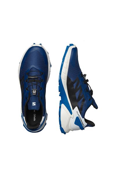 Salomon Supercross 4 Men's Patika Running Shoes - Lapis Blue/Black L47315700