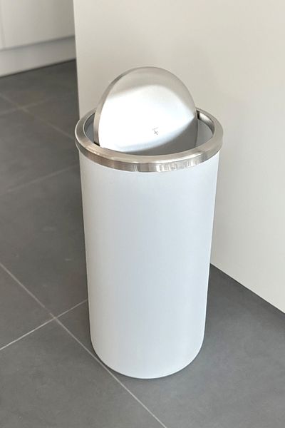 Prima Nova Lenox 35 Lt με περιστρεφόμενο καπάκι Κουζίνα Μπάνιο Γραφείο Κάδος απορριμμάτων-λευκό