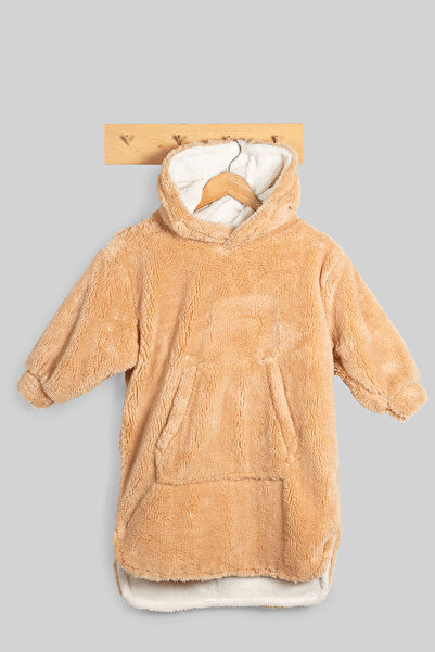 LUCKKA Heritage Double Layer Wellsoft Παιδική κουβέρτα που φοριέται - Λούτρινο Poncho Oversize - Ztpufbat