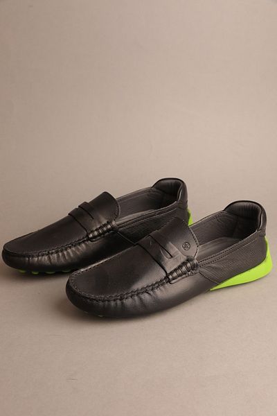 Gondol Loafer clasic pentru bărbați din piele naturală negru 42 ttx.606