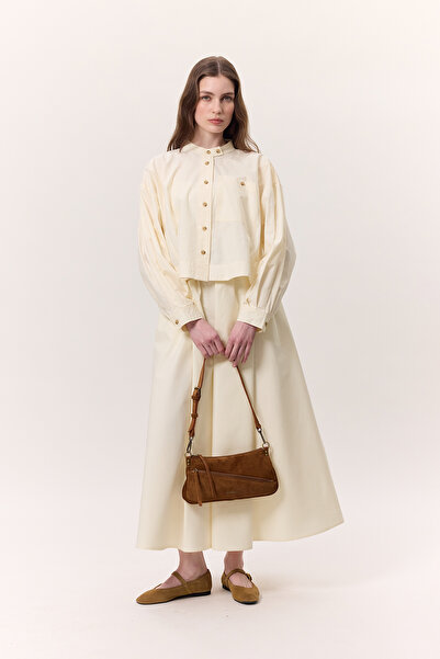 Manuka LARGE POCKET DETAIL SHORT SHIRT BUTTER