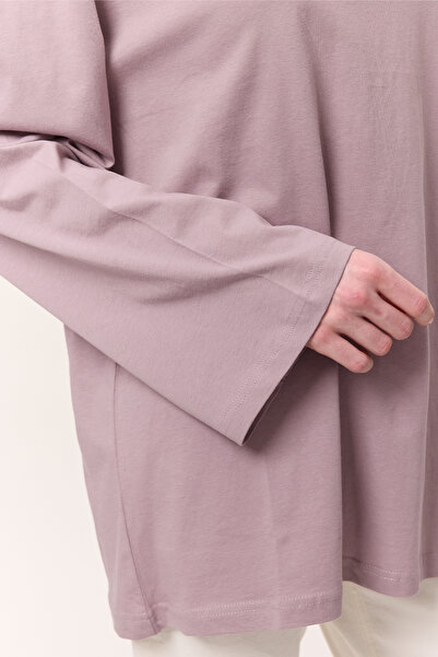 Manuka Μπλουζάκι λιλά Oversize μανίκι