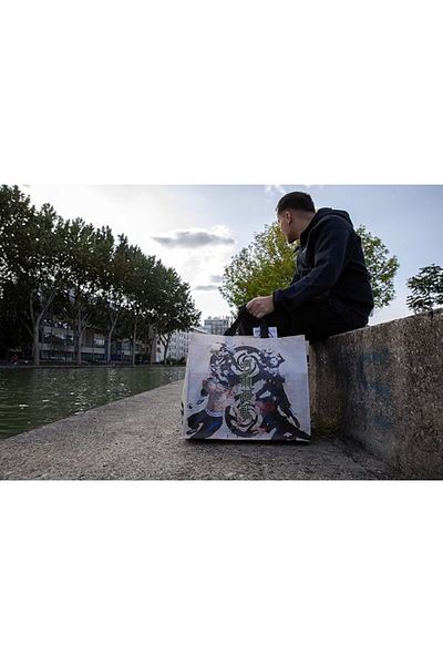 Konix حقيبة تسوق جوجوتسو كايسن من مواد مُعاد تدويرها - 40×45×20 سم - بيج