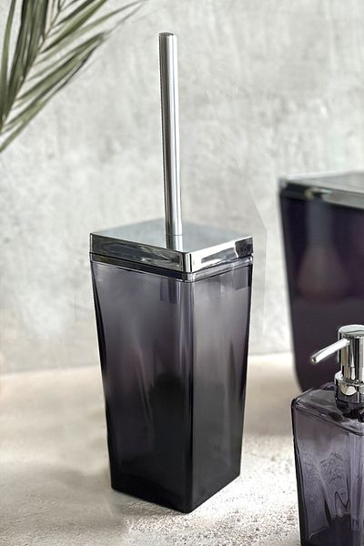 Prima Nova Black Transparent Chrome Biga WC Brush