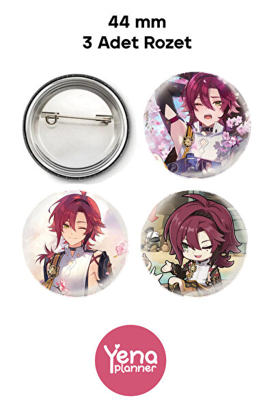 Yenaplanner مجموعة زينة/شارة حقيبة جينشين 2