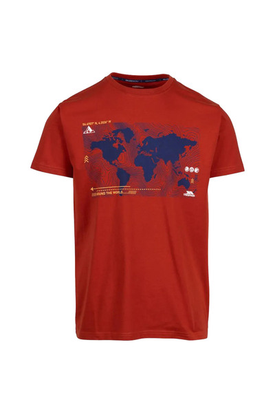 Trespass Chera- Casual ανδρικό μπλουζάκι με στάμπα κόκκινο χρώμα ΑΝΔΡΙΚΟ ΜΠΛΟΥΖΑ MATOTSTR0095