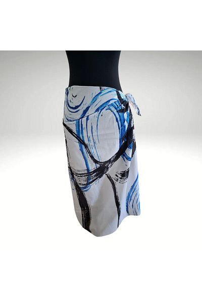 NVSisters Long Print Crepe Chiffon Pareo, Beach Dress