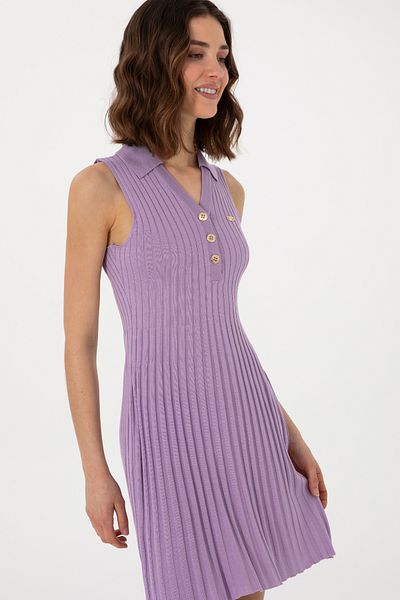 U.S. Polo Assn. Rochie de tricotaj pentru femei liliac 50299466-vr034