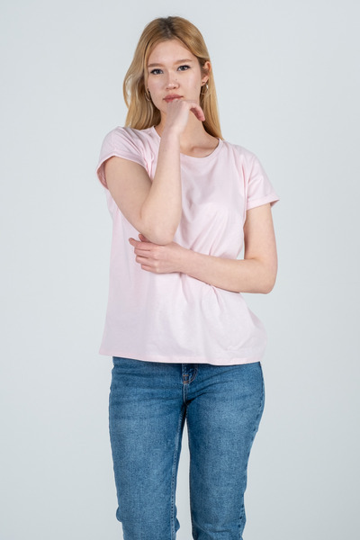 Kyron Γυναικείο μπλουζάκι από 100% βαμβακερό ριγέ χαμηλό μανίκι - με διαφορετικές επιλογές χρωμάτων