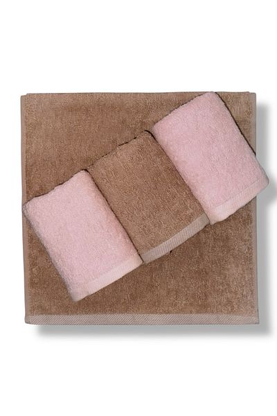 HILL TEKSTİL 4 ΤΕΜΑΧΙΑ 100% ΒΑΜΒΑΚΙ ΠΕΤΣΑ ΧΕΡΙΩΝ ESTELLA POWDER-BEIGE 50*30