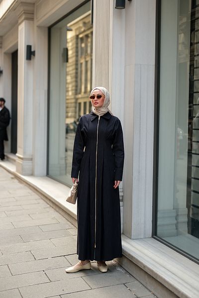 LOCCO Rochie de damă Bella Denim Albastru închis