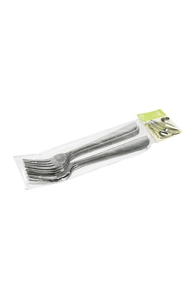 Generic 6-piece stainless steel dinner fork set