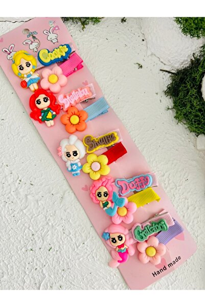 Derin Düşler Cute Kids Baby Hair Clasp Set 10 Pieces Girls and Flowers