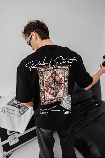 İLKCET MODA Μπλουζάκι Unisex με στάμπα πίσω χαλί