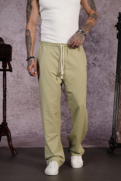 Butik TREND WE Ανδρικό παντελόνι από ύφασμα 2 νημάτων με ελαστική μέση και κορδόνι