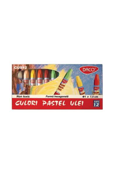 daço Set 12 culori pastel Daco