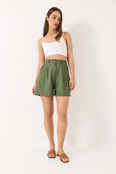 Bianco Lucci Dámské stažené šortky s detailem kapsy 30024 60283048